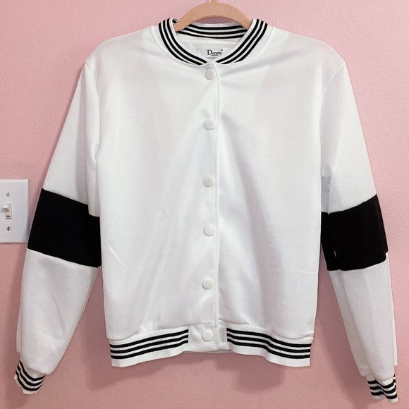 Two-Tone Bomber Jacket Yesstyle - Picture 2 of 3